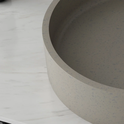 Circular Container Countertop Cement Basin