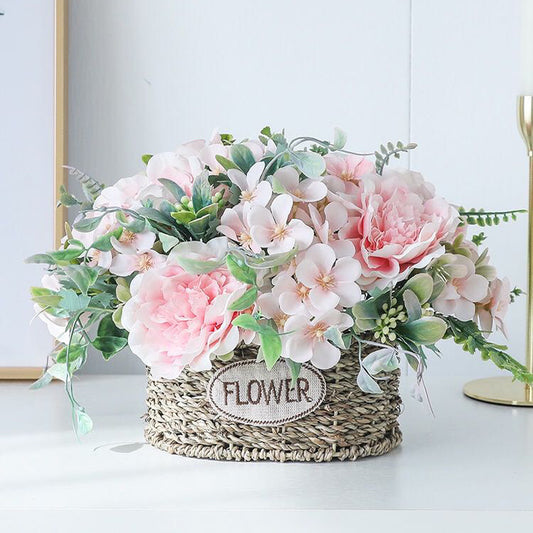 New Bouquet Of Small Flowers And Camellia Combination