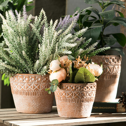 Horticultural Potted Cement Flower Pots