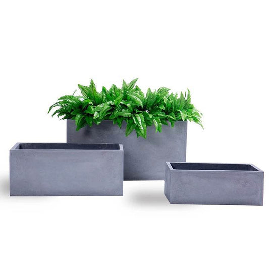 Outdoor Green Cement Flowerpot