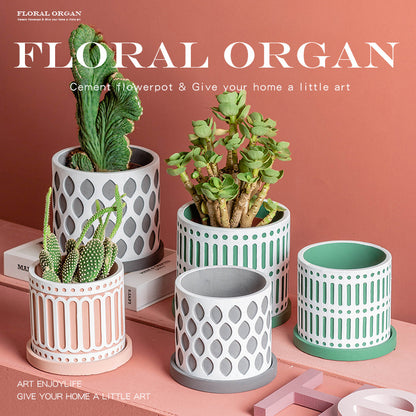 Morandi Succulent Cement Planter