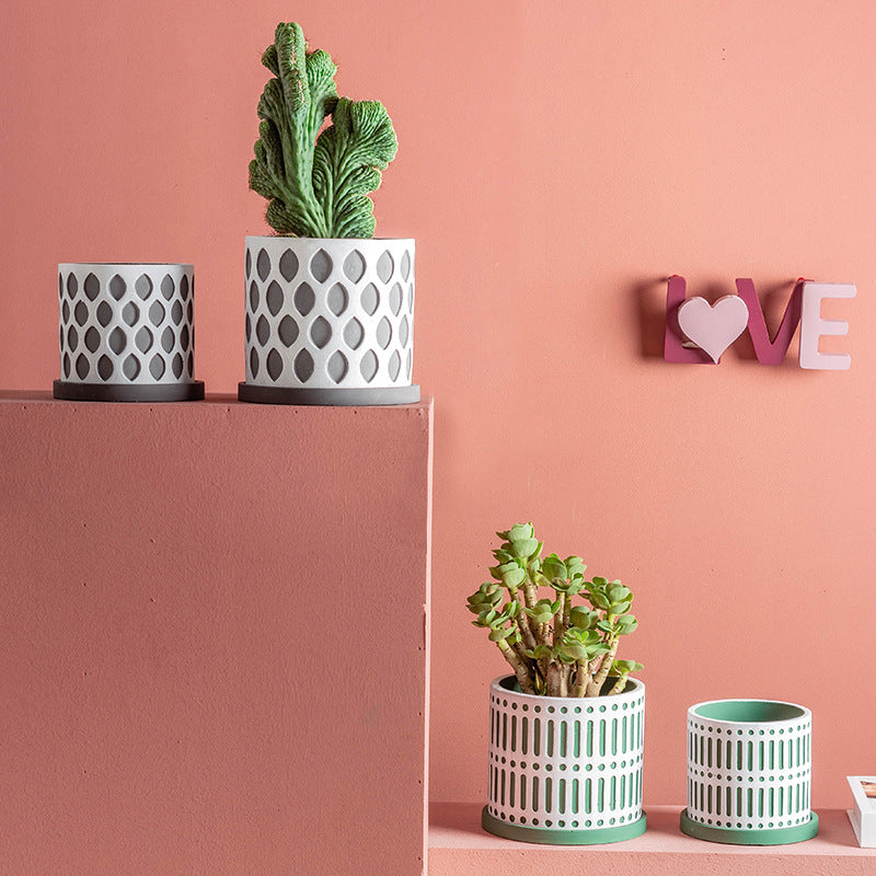 Morandi Succulent Cement Planter