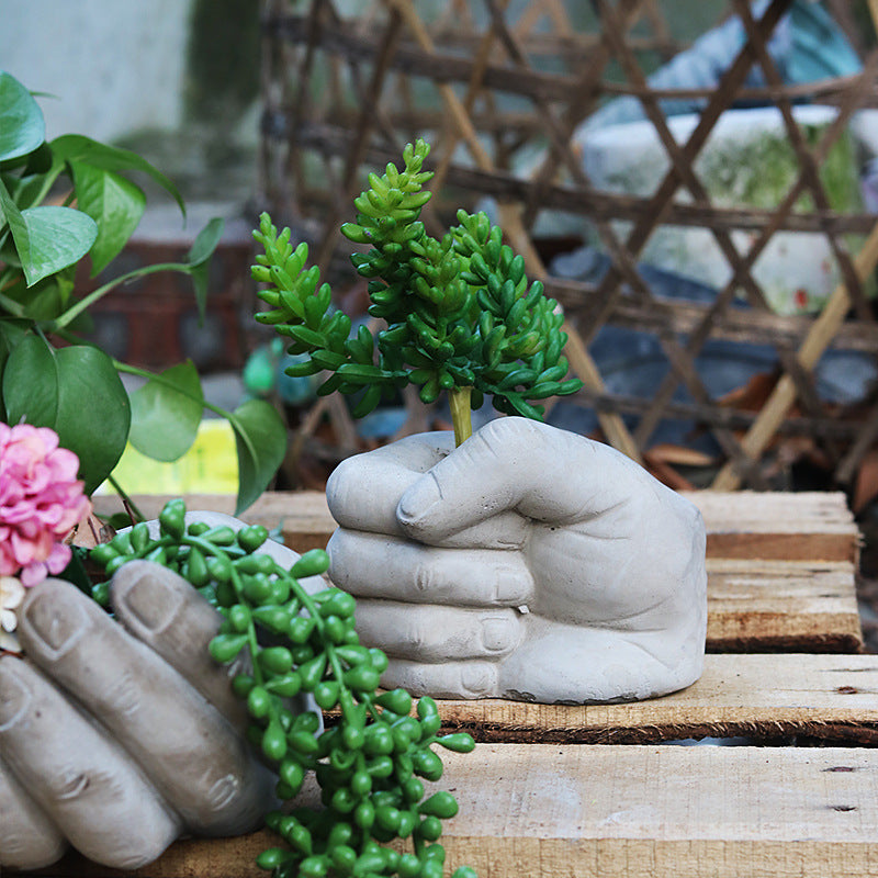 Horticultural Palm Flower Pot Cement Crafts