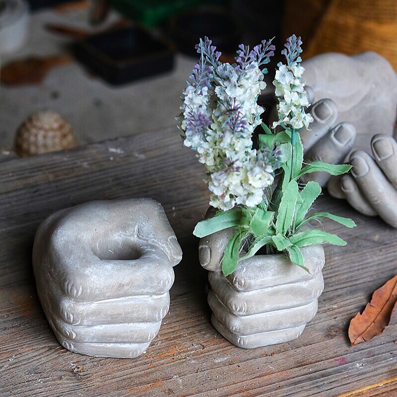 Horticultural Palm Flower Pot Cement Crafts