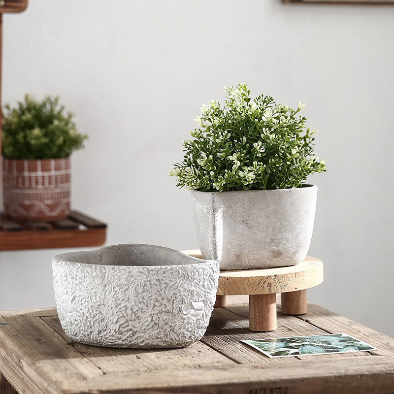 Creative Heart-shaped Cement Planter