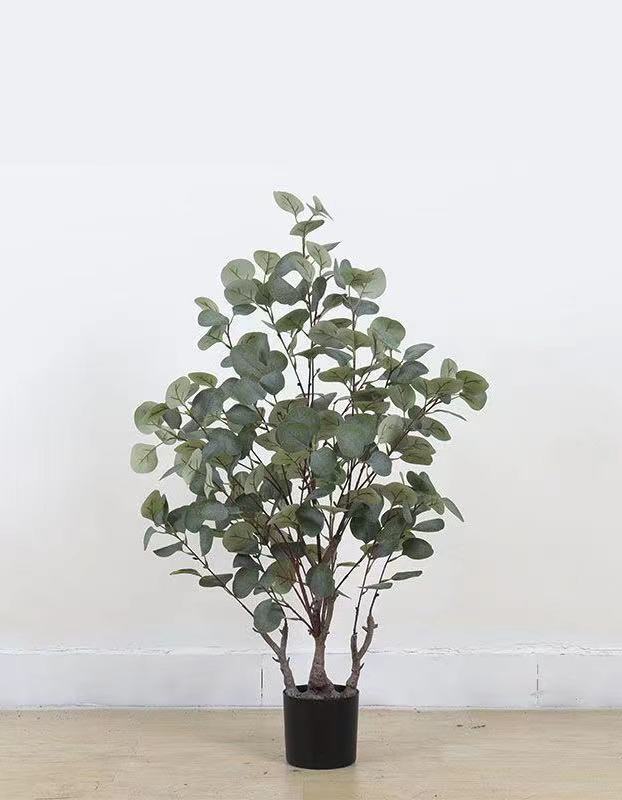 Green Potted Eucalyptus Large Plant Simulation Tree