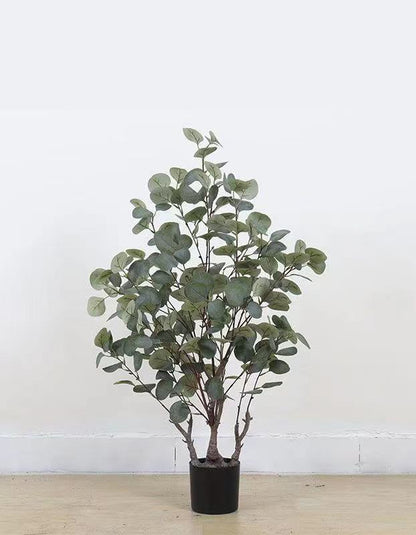 Green Potted Eucalyptus Large Plant Simulation Tree