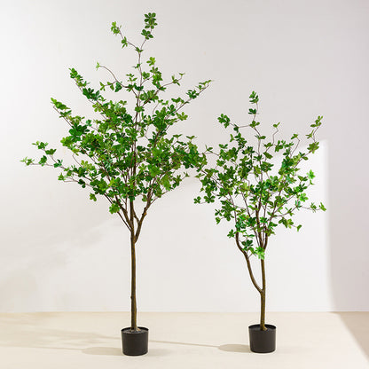Simulated Bell Tree Plant Potted Indoor Home Floor Decoration