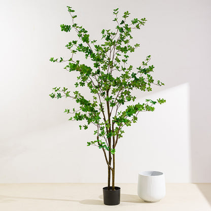 Simulated Bell Tree Plant Potted Indoor Home Floor Decoration