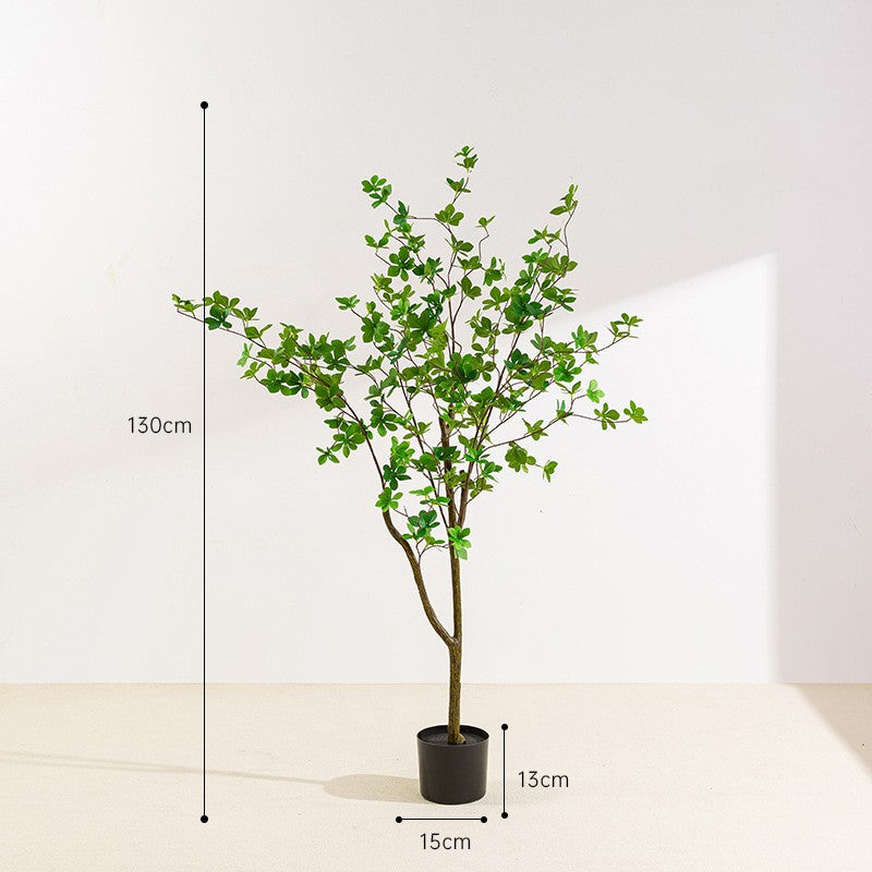 Simulated Bell Tree Plant Potted Indoor Home Floor Decoration