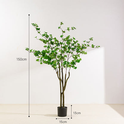 Simulated Bell Tree Plant Potted Indoor Home Floor Decoration