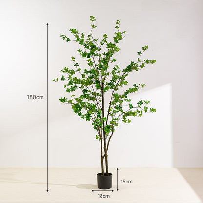 Simulated Bell Tree Plant Potted Indoor Home Floor Decoration
