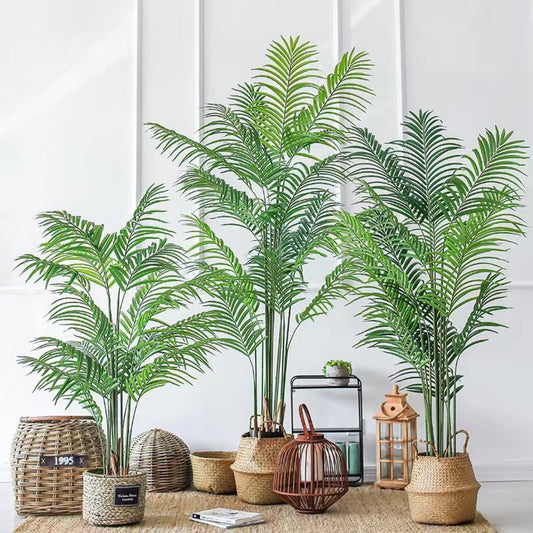 Simulated Scattered Tail Sunflower Potted Green Plant