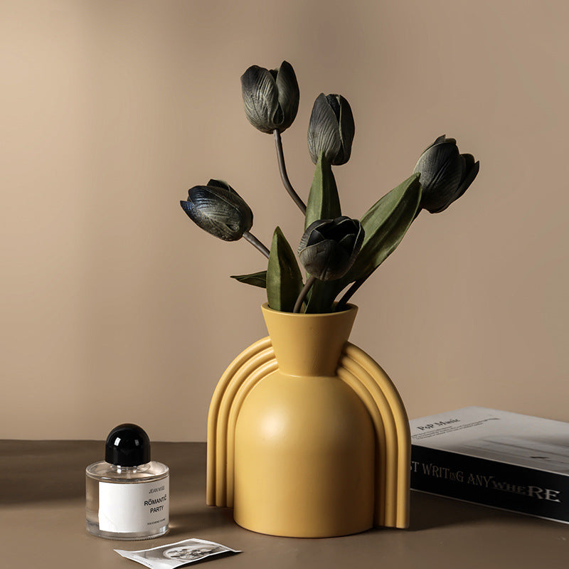 Morandi Ear Art Ceramic Vase