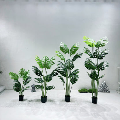 Simulated Turtle-Backed Bamboo Potted Plant