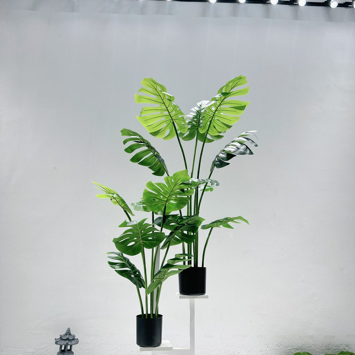Simulated Turtle-Backed Bamboo Potted Plant