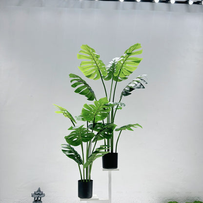 Simulated Turtle-Backed Bamboo Potted Plant
