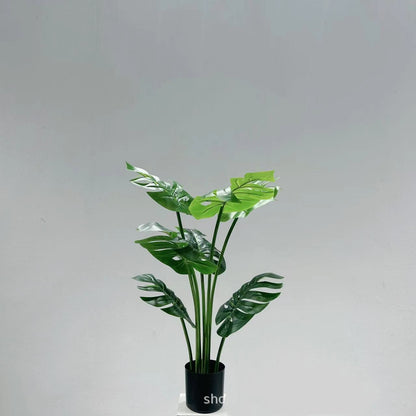 Simulated Turtle-Backed Bamboo Potted Plant