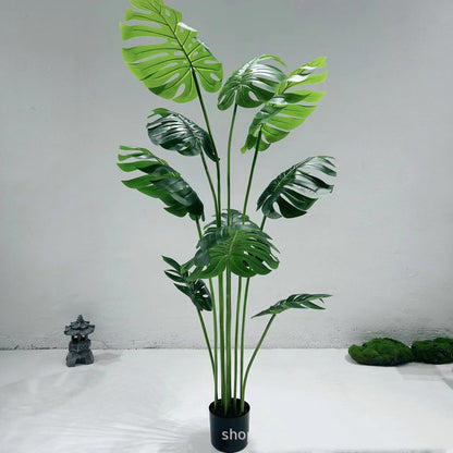 Simulated Turtle-Backed Bamboo Potted Plant