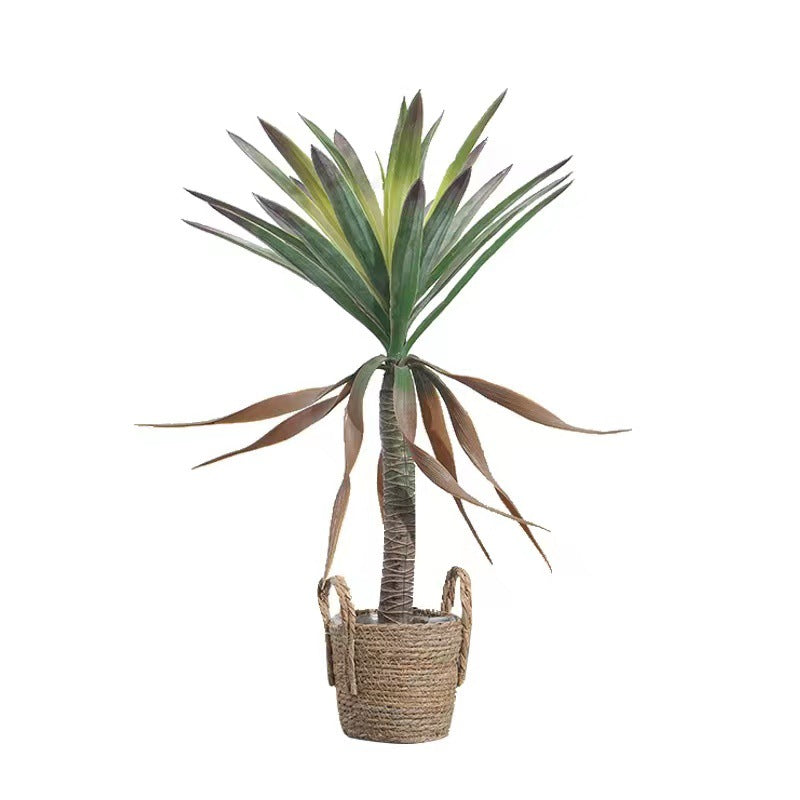 Simulated Green Plant Agave Plant Floor Bonsai