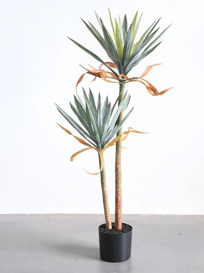 Simulated Green Plant Agave Plant Floor Bonsai