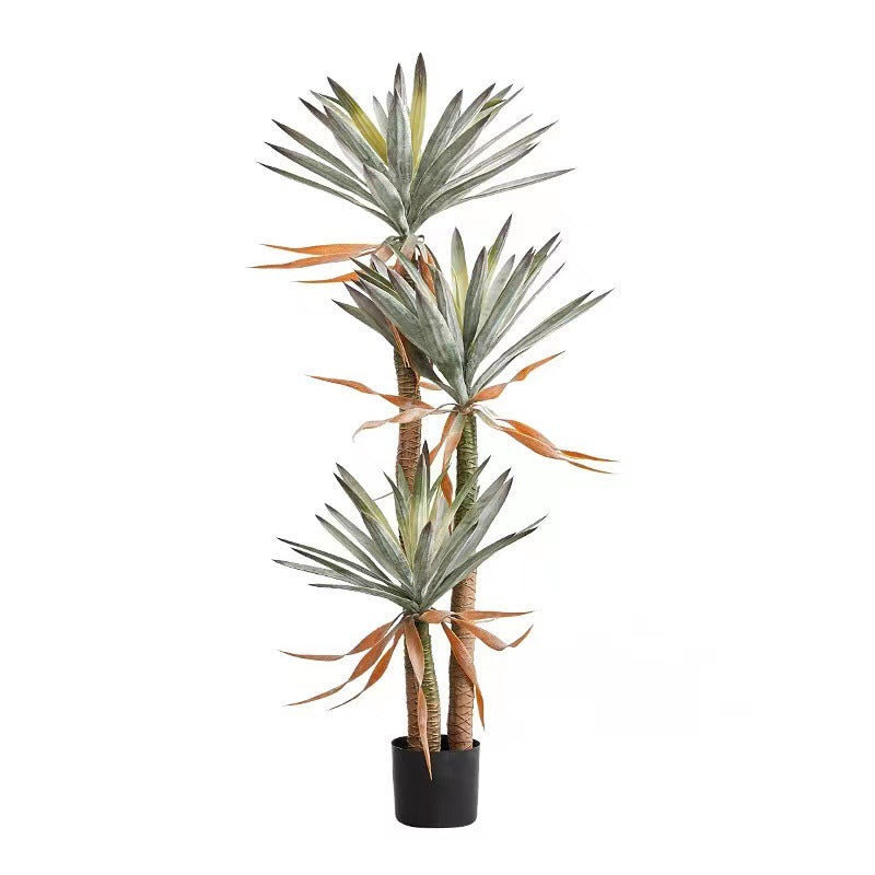 Simulated Green Plant Agave Plant Floor Bonsai