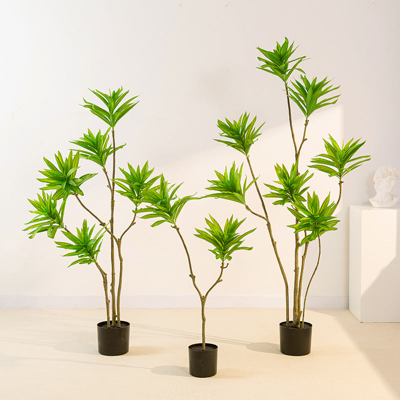 Wholesale Of Simulated Green Plants Lilies Bamboo