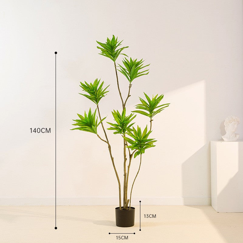 Wholesale Of Simulated Green Plants Lilies Bamboo