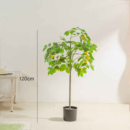 Simulation Lemon Tree Bonsai Indoor Fake Plants