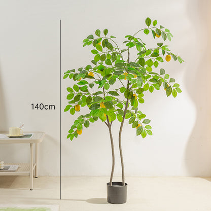 Simulation Lemon Tree Bonsai Indoor Fake Plants