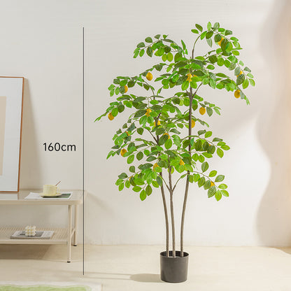 Simulation Lemon Tree Bonsai Indoor Fake Plants
