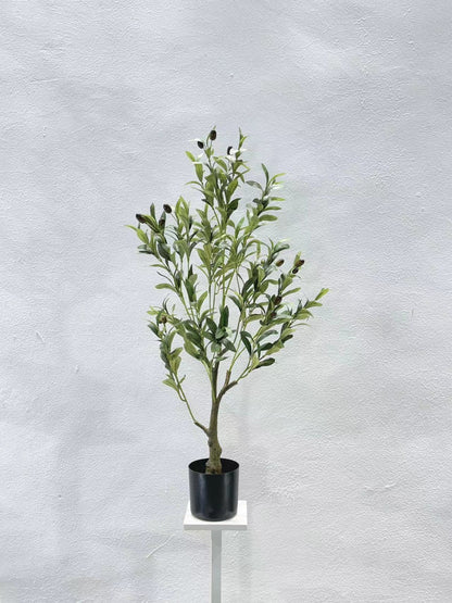 Simulated Olive Tree Potted Landscaping Green Plant Decoration