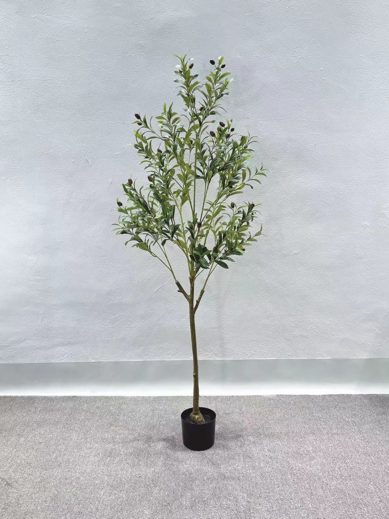 Simulated Olive Tree Potted Landscaping Green Plant Decoration