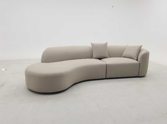Curved Fabric Modern Lounge Sofa