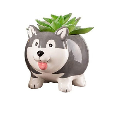 Mini Doggy Shape Succulent Ceramic Plant Pot
