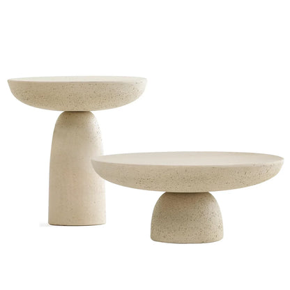 Elefante Modern Art Anthracite Cement Side Table