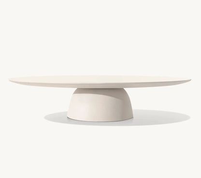 Concrete Oval Coffee Table