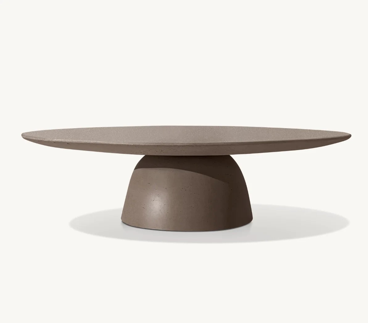 Concrete Oval Coffee Table