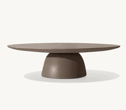 Concrete Oval Coffee Table