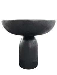 Elefante Modern Art Anthracite Cement Side Table