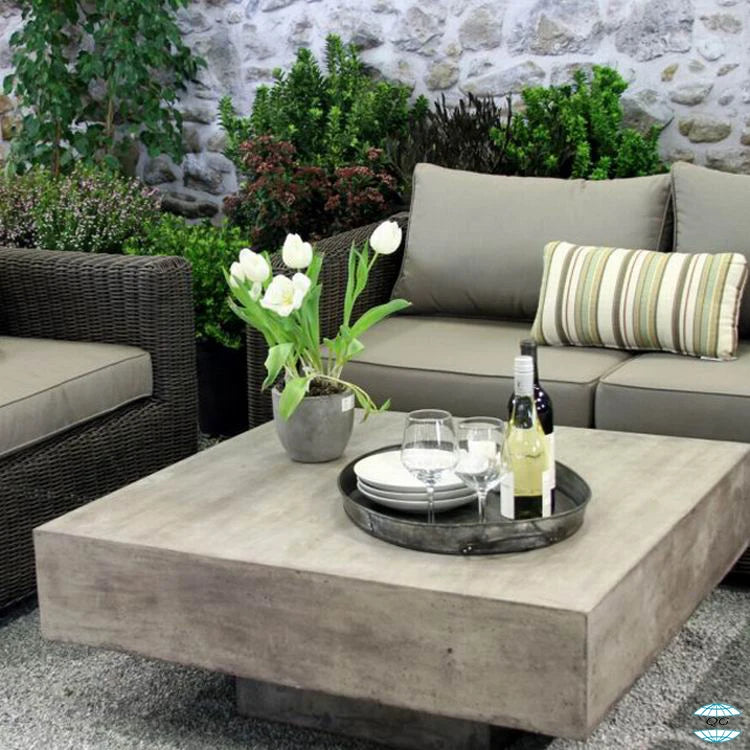 Modern Cement Fiber Tea Table for Home Patio