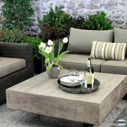 Modern Cement Fiber Tea Table for Home Patio