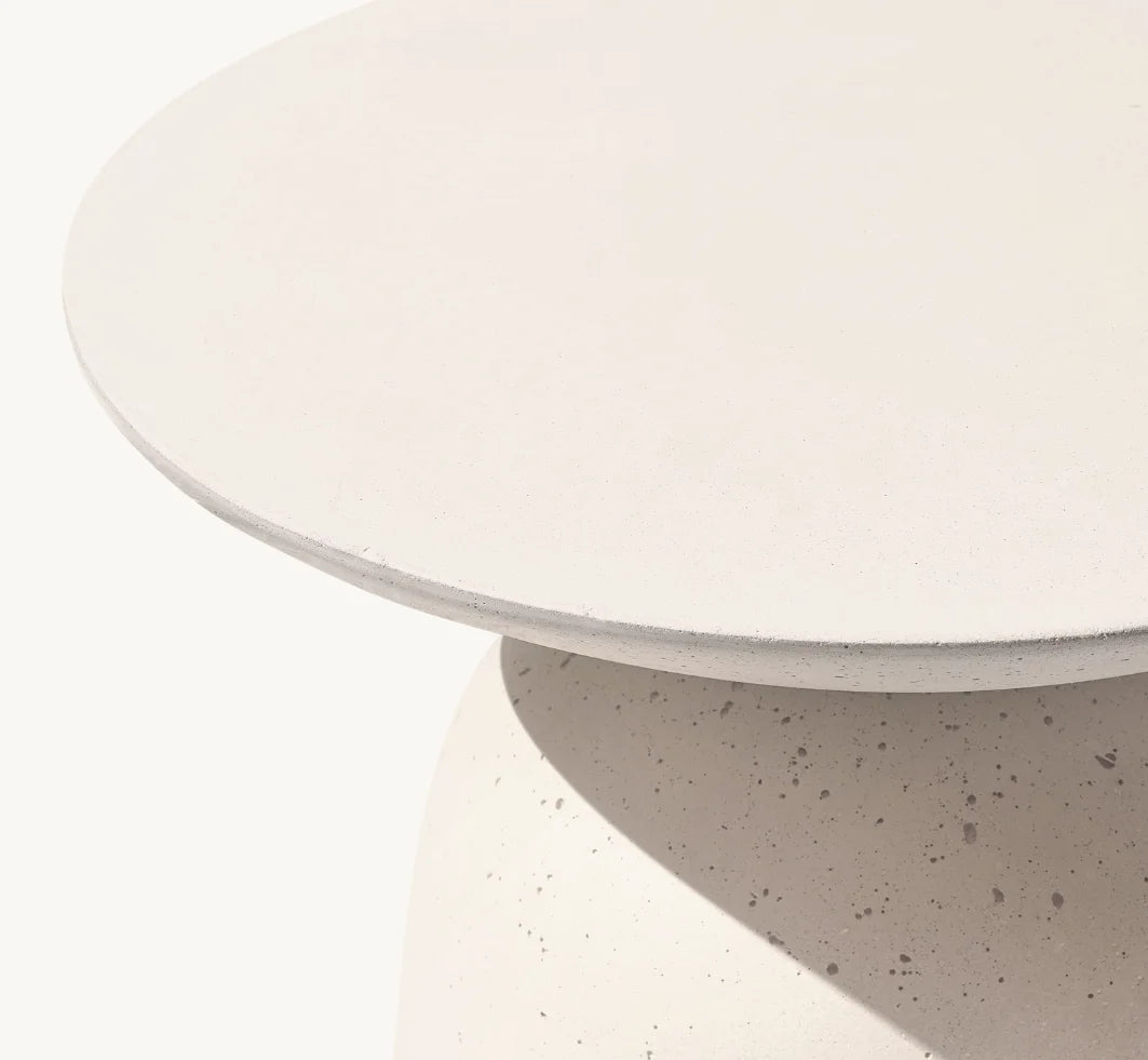 Concrete Round Side Table